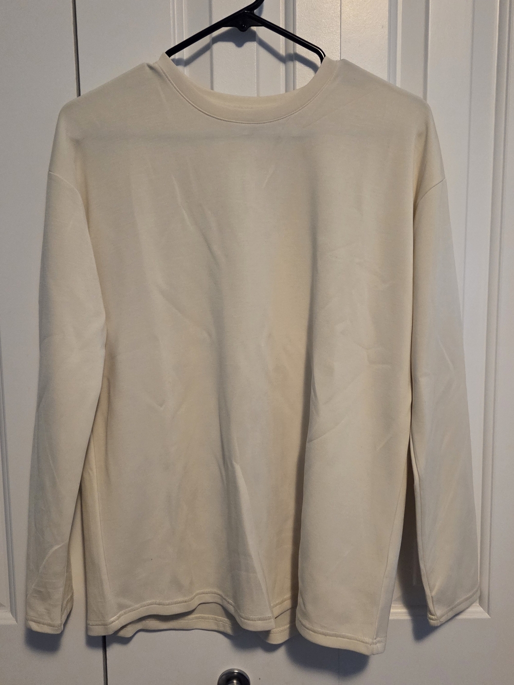 Women's Long-Sleeve Crewneck Shirt - Cream